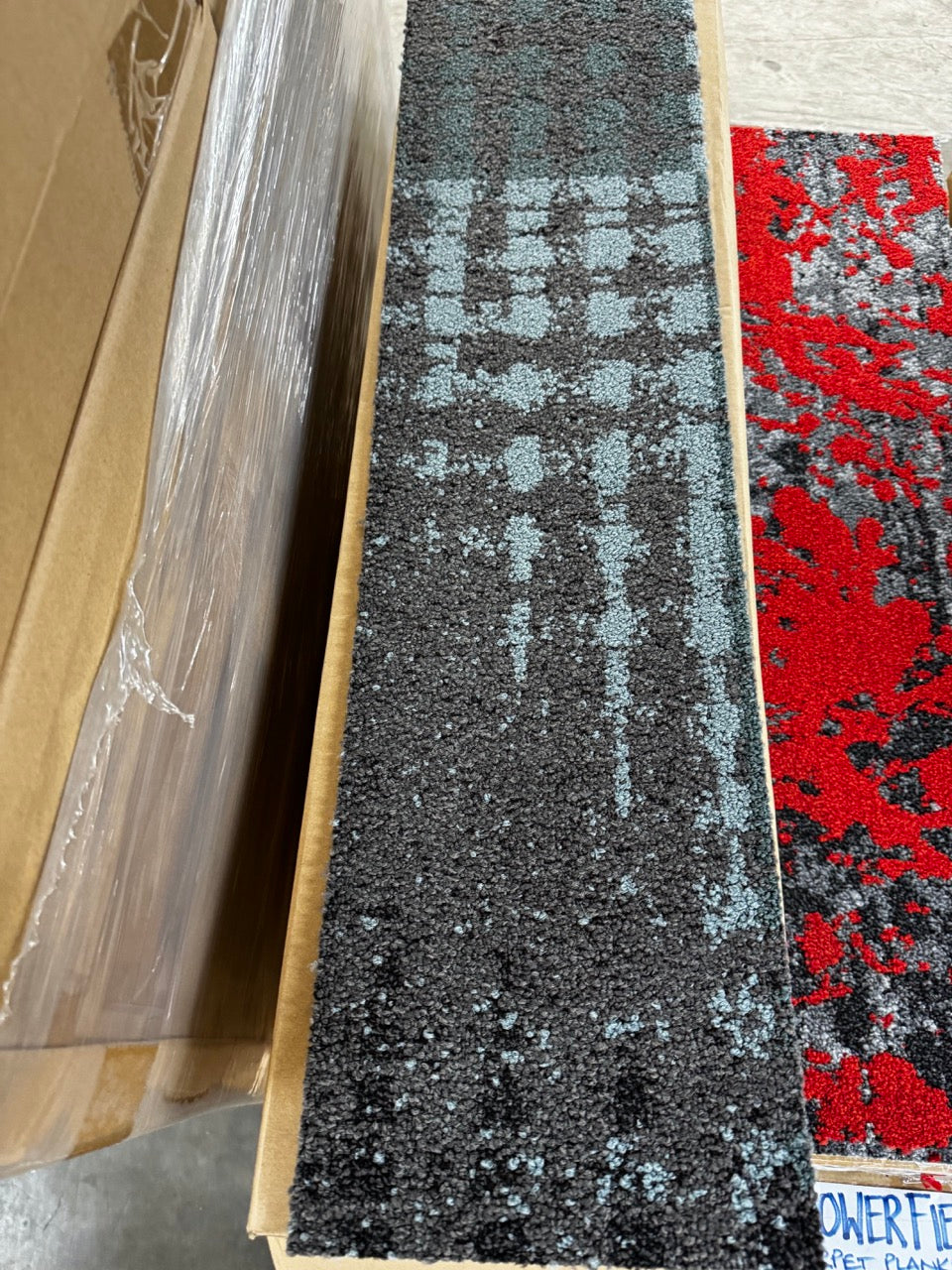 Abstract 105 100cm x 25cm Carpet Planks - 26sqm available