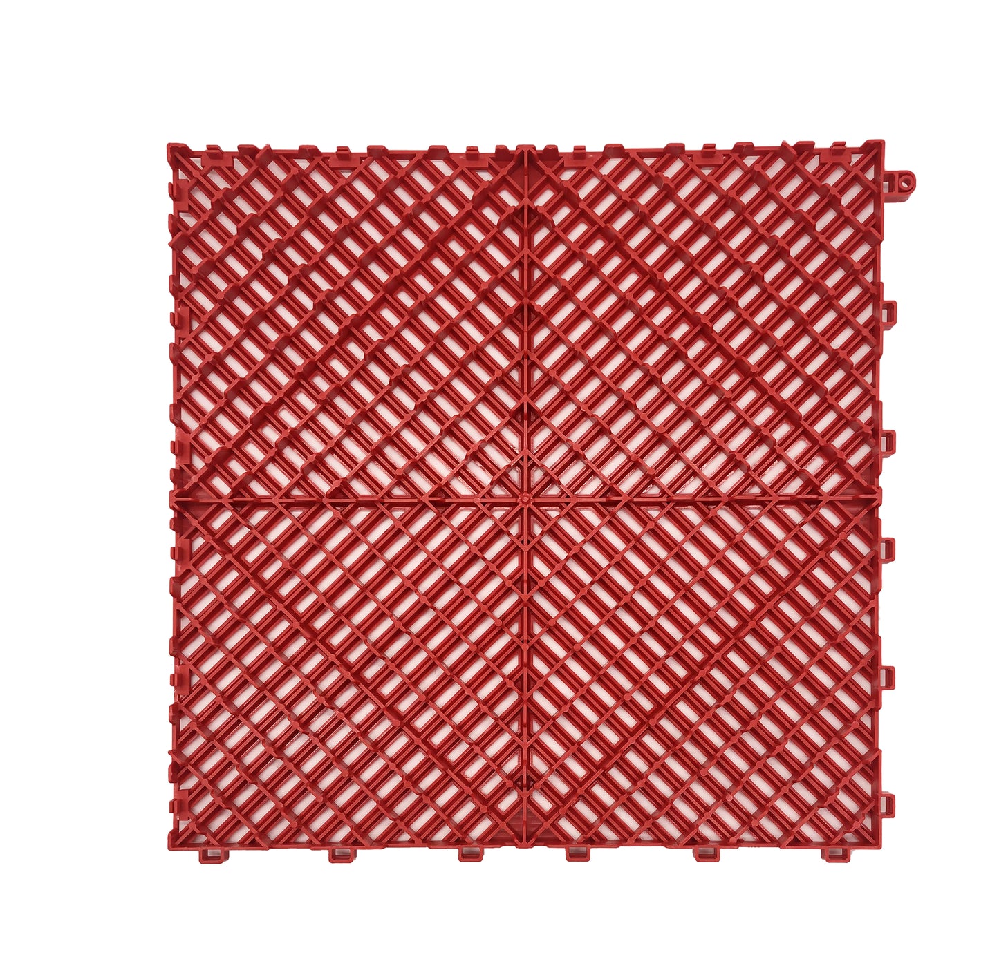 Big Rib 40cm x 40cm Garage Flooring - Red