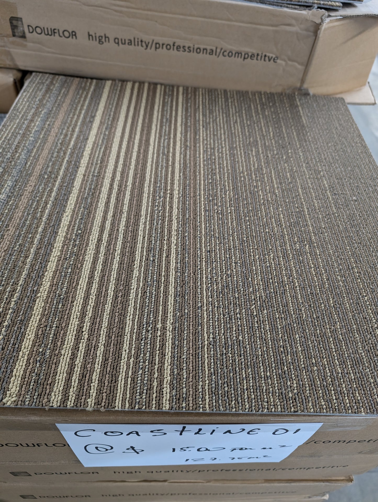 COASTLINE 01 CARPET TILES 50cm X 50cm SPECIAL. 80.5 SQUARE METRES AVAILABLE.
