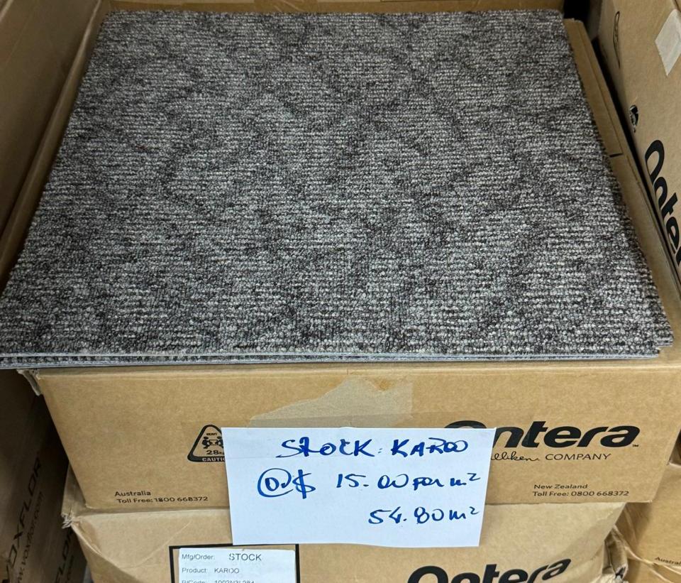 ONTERA STOCK KAROO (42.8sqm) 46cm X 46cm CARPET TILE SPECIAL