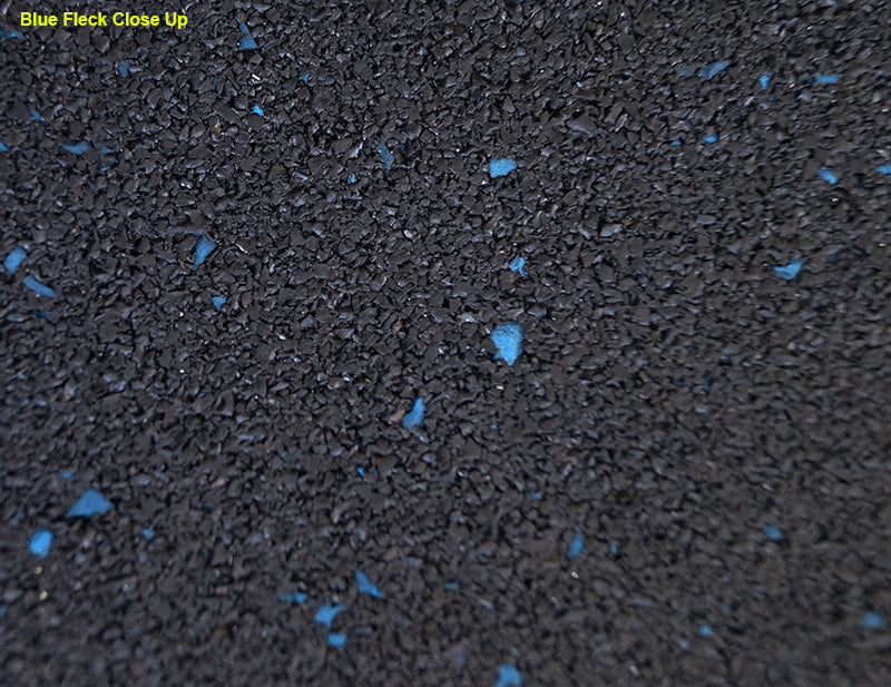 1M x 1M x15mm Gym Rubber-Blue Fleck - 1 to 49 Tiles-$35.00ea