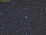 1M x 1M x15mm Gym Rubber-Blue Fleck - 1 to 49 Tiles-$35.00ea