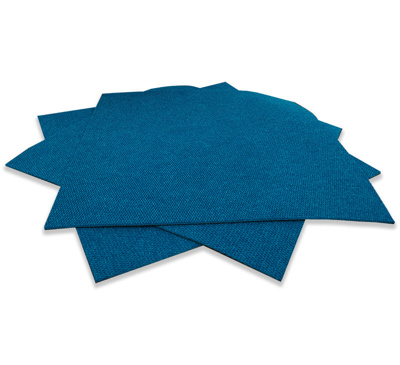 Bright Blue - 1m X 1m Needle Punched Heavy Duty Carpet Tiles