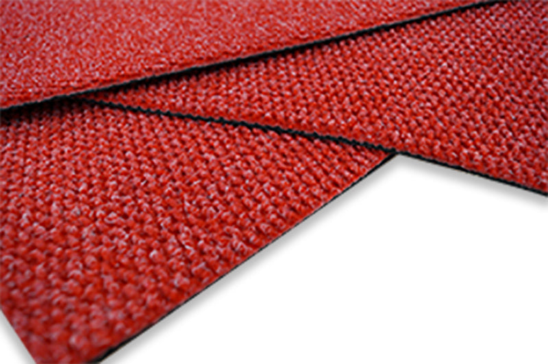 Bright Red 1m x 1m Needle Punched Heavy Duty Carpet Tiles