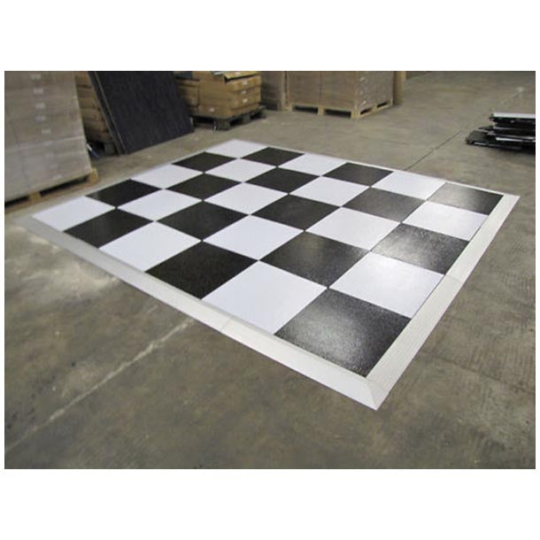 30.47sqm Portable Flooring, Dance Floor, Demountable Flooring. Black & White $2843.87 Complete