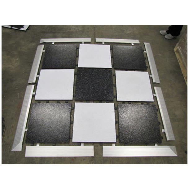 30.47sqm Portable Flooring, Dance Floor, Demountable Flooring. Black & White $2843.87 Complete