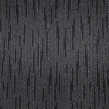 Block Charcoal - Charcoal Black Block Pattern / Silver Grey Highlights