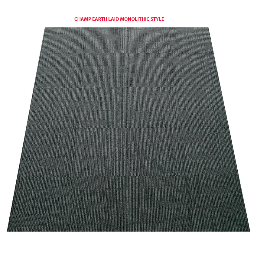 Champ Earth - Hi Traffic - SDN Pile - Charcoal / Greys / Mushroom / Indent Pattern