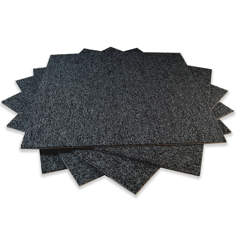 Cube Charcoal- Hi Traffic - SDN Pile - Charcoal / Steel Grey, Deep Textured Pile