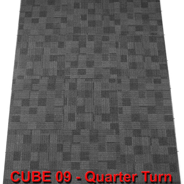 Cube Colour 09 Lighter Charcoal Grey Block Pattern