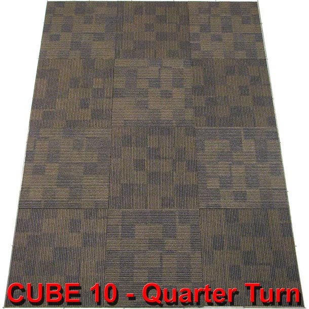 Cube colour 10 Brown Charcoal Block Pattern