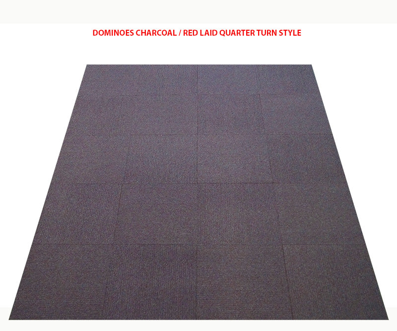 Dominoes Charcoal / Red /Fuchsia