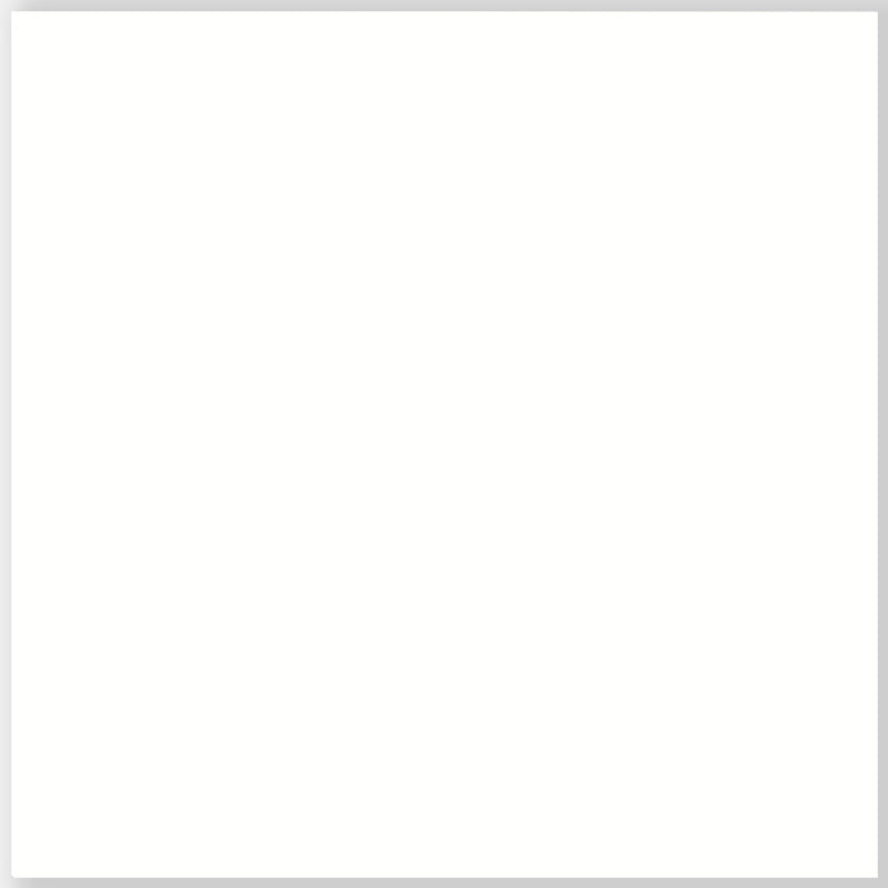 A CLASSIC - PURE WHITE VINYL TILES - GLUE DOWN-SMOOTH FINISH-GKO101