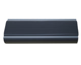 ANODISED ALUMINIUM BULLNOSE STAIR NOSING - 50mm GREY BLACK RED YELLOW RUBBER INSERT 3.66M LENGTH
