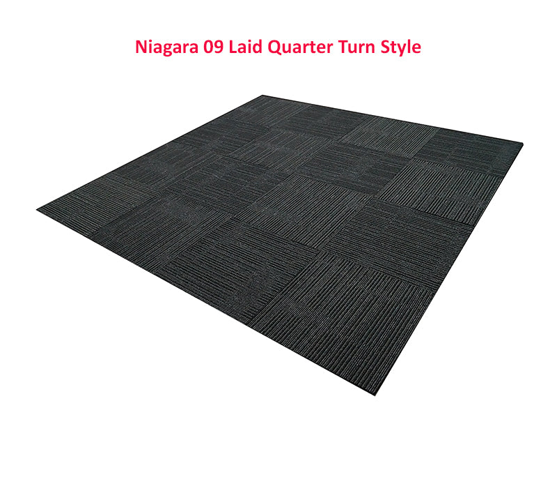Niagara colour 09 Dark Charcoal Black Indent Pattern