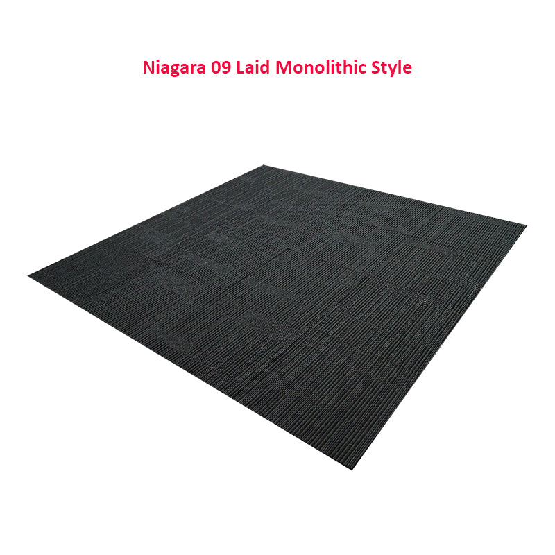Niagara colour 09 Dark Charcoal Black Indent Pattern