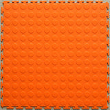 PVC Interlocking Tiles - Orange - Coin Dot