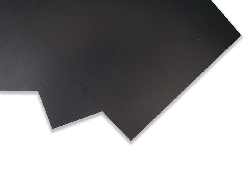A CLASSIC - PURE BLACK VINYL TILES - GLUE DOWN - SMOOTH FINISH - GKO100