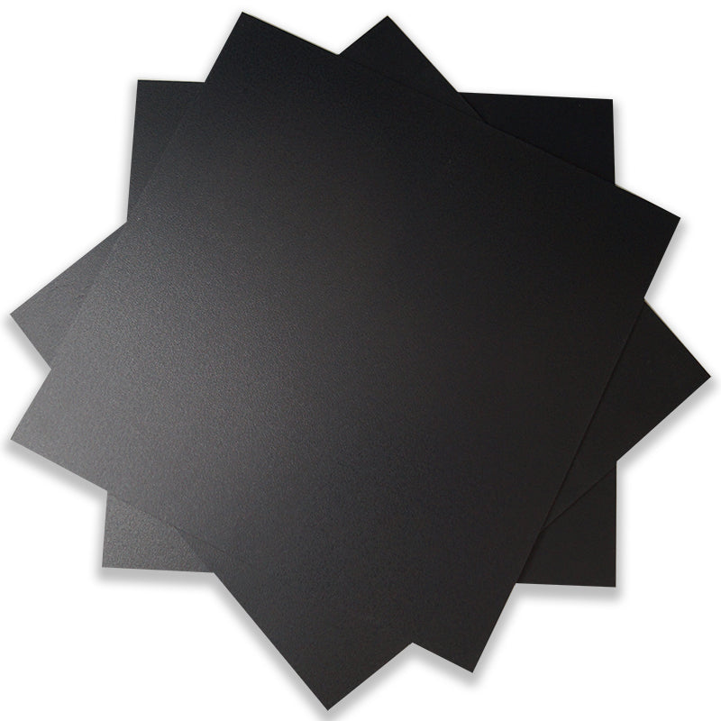 A CLASSIC - PURE BLACK VINYL TILES - GLUE DOWN - SMOOTH FINISH - GKO100