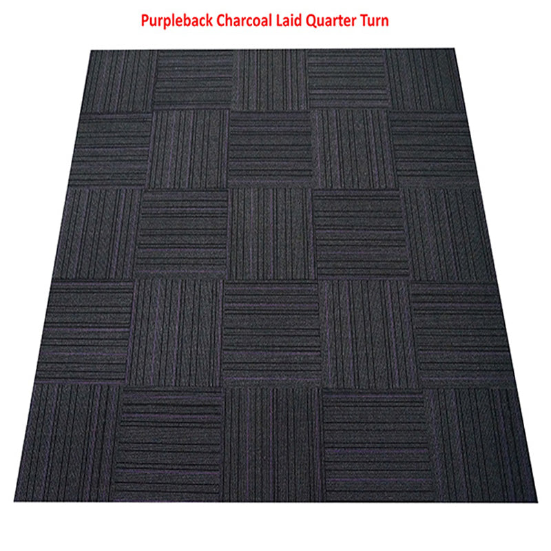 Purpleback Charcoal 50cm X 50cm Carpet tiles