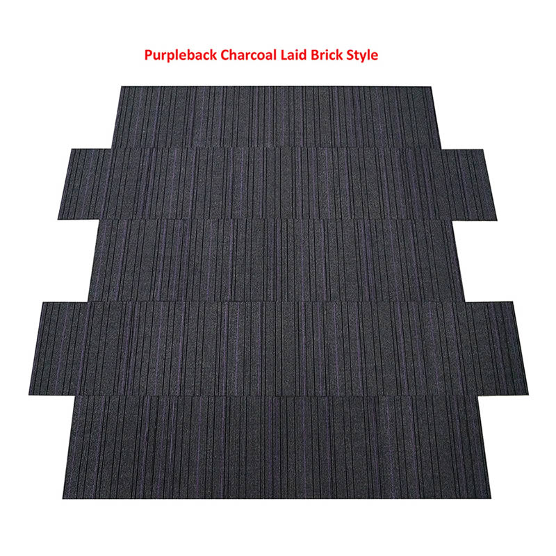 Purpleback Charcoal 50cm X 50cm Carpet tiles