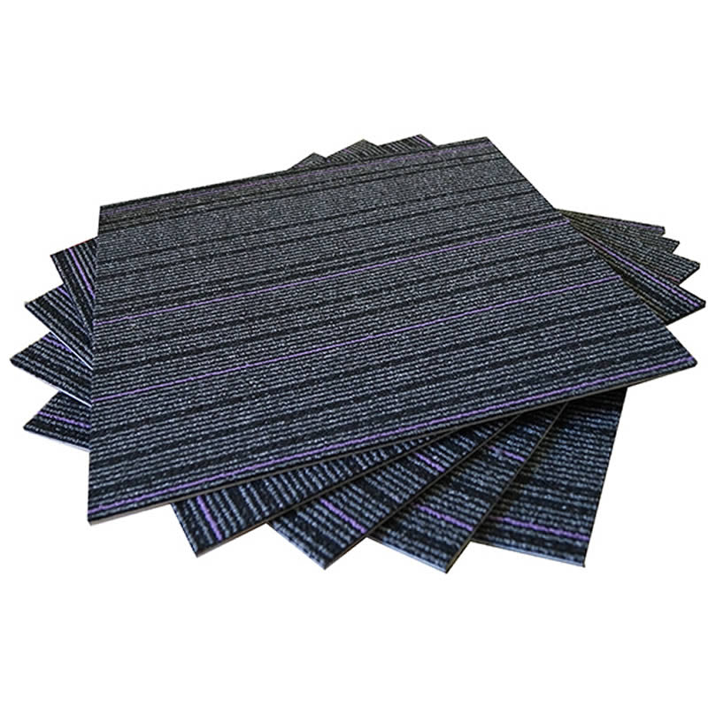 Purpleback Charcoal 50cm X 50cm Carpet tiles
