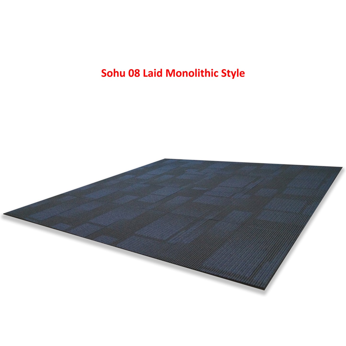 Sohu colour 08 Charcoal / Blue Deep Blue Indent Pattern