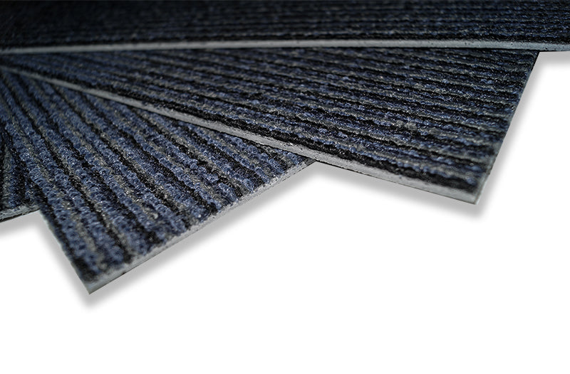 Sohu colour 08 Charcoal / Blue Deep Blue Indent Pattern