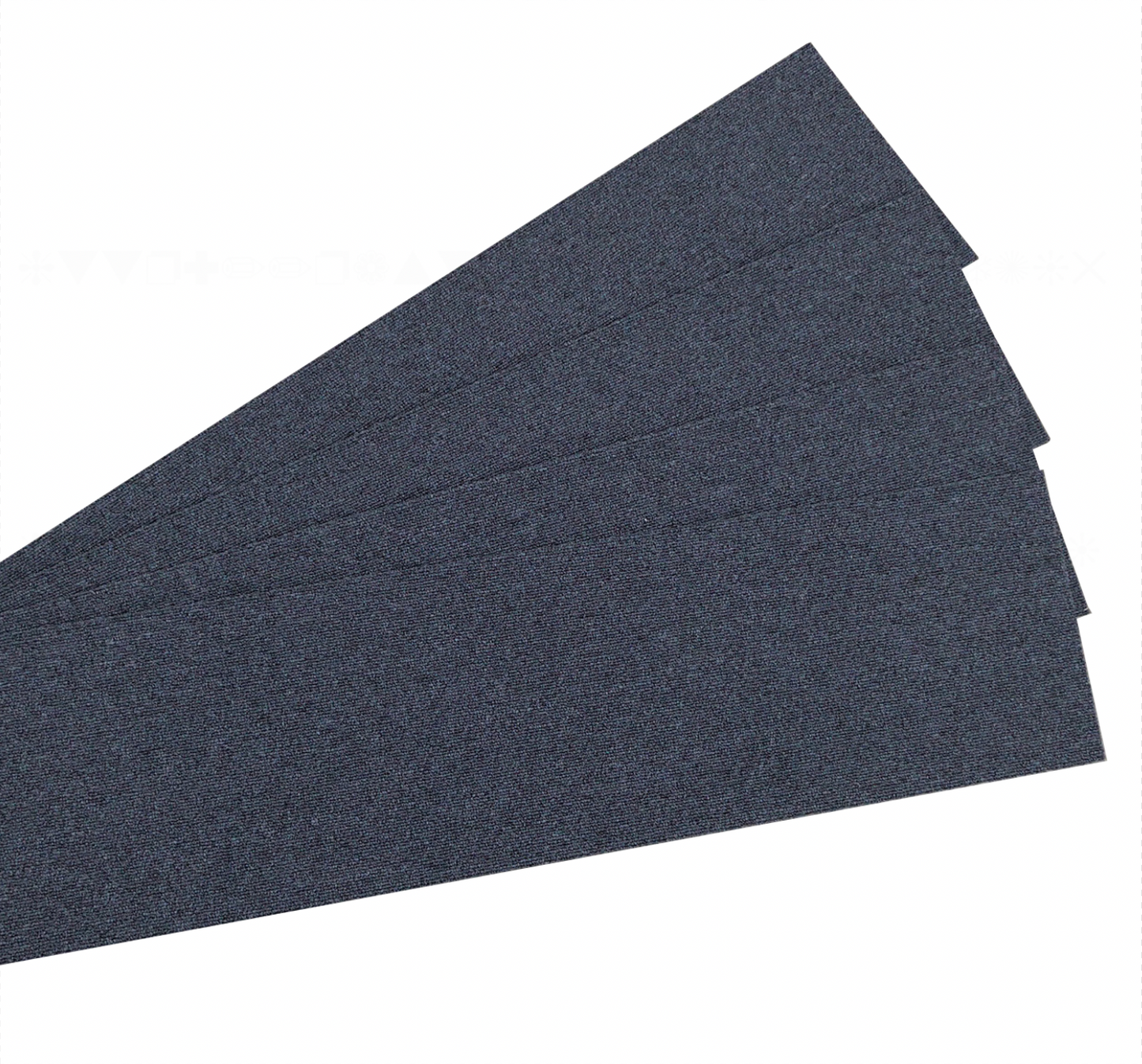 Suse Charcoal - 100cm x 25cm Carpet Tile Plank