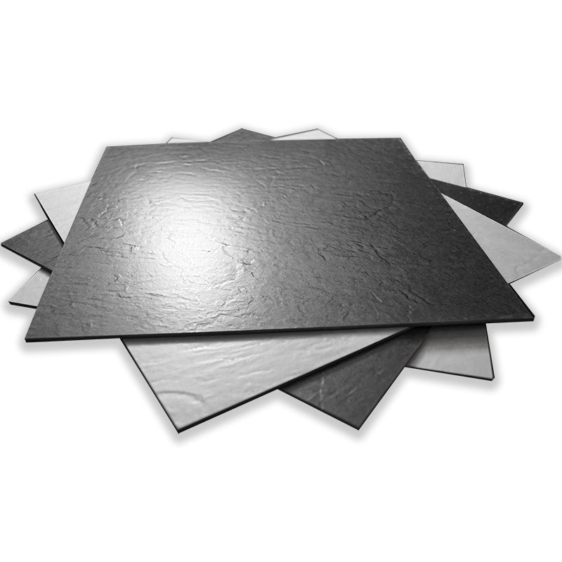 PG8927 & PG8841 CHECK PATTERN - GLUE DOWN - THE CLOSEST MATCH TO PURE BLACK & WHITE IN EMBOSSED VINYL TILES