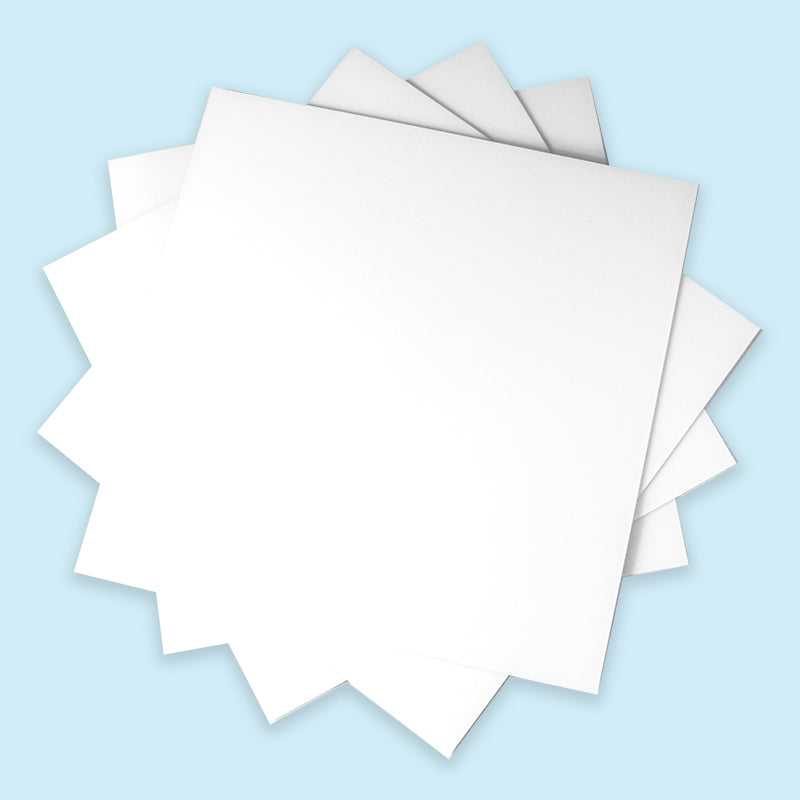 A CLASSIC - PURE WHITE VINYL TILES - GLUE DOWN-SMOOTH FINISH-GKO101