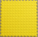 PVC Interlocking Tiles - Yellow - Coin Dot