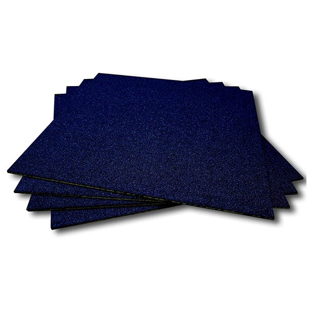 Blue - Royal Blue Looped (50cm X 50cm) Carpet Tiles