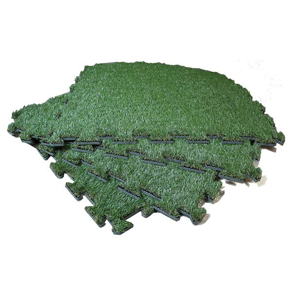Artificial Grass - 1m X 1m XPE Foam Shock pad Backed