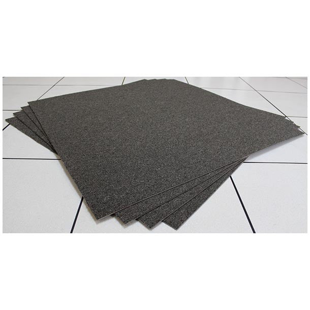 Grey - 1m x 1m Classic Grey Petal II 100cm x 100cm 100% V-Tron -Multi-level Loop