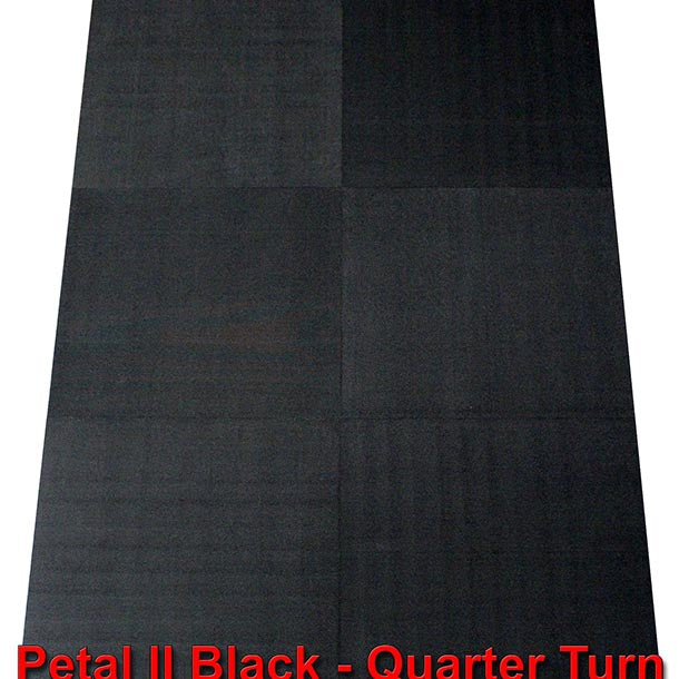 Black - Petal II Pure Black 1m x 1m