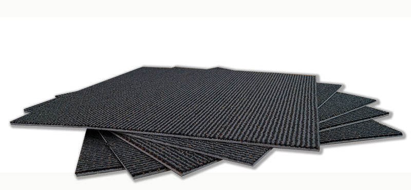Fence 7 Base Charcoal / Black Lineals with Brown Highlights