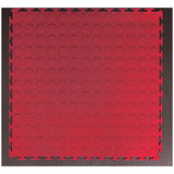 PVC Interlocking Tiles - Red - Coin Dot
