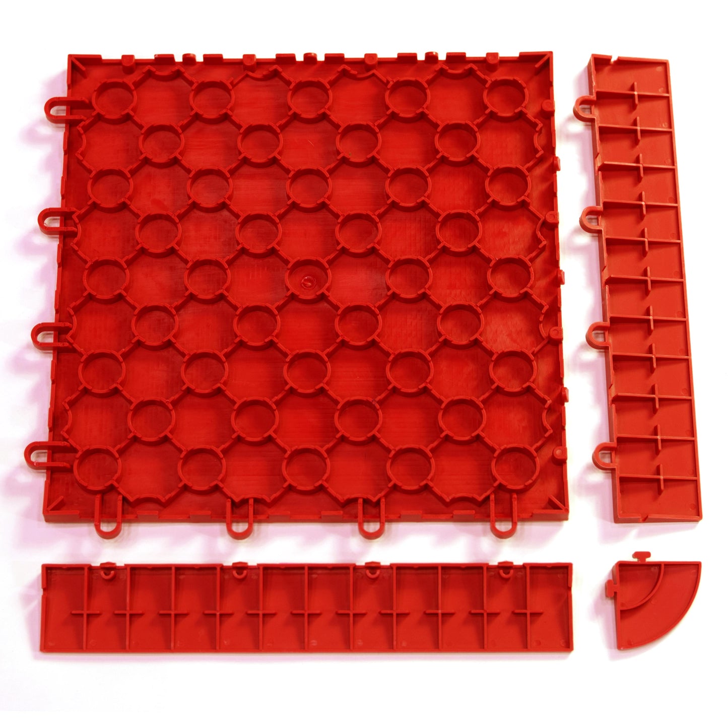 QUICK DIAMOND INTERLOCKING TILES - RED