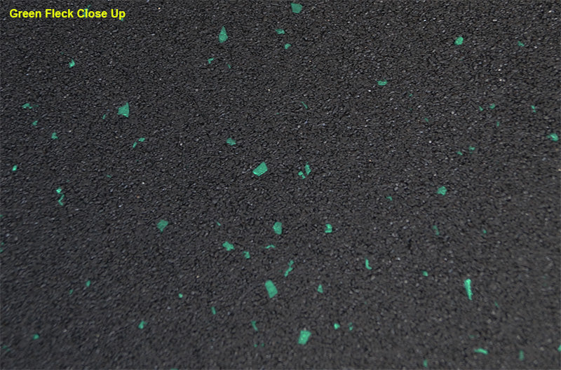 1Mx1M x 15mm Gym Rubber- Green Fleck-1 to 49 Tiles $35.00ea