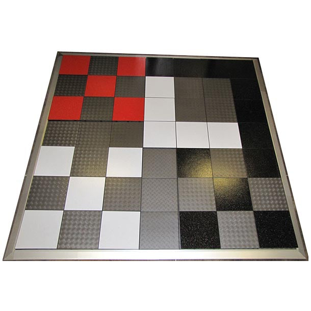 25.60sqm Portable Flooring, Dance Floor, Demountable Flooring. Metal Look Checkerplate $2428.24 Complete