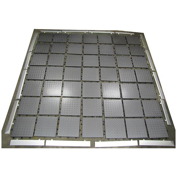 21.16sqm Portable Flooring, Dance Floor, Demountable Flooring. Metal Look Checkerplate $2045.60 Com