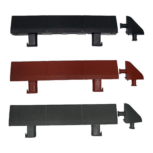Hardened Plastic Interlocking Portable Flooring - Black Rustic