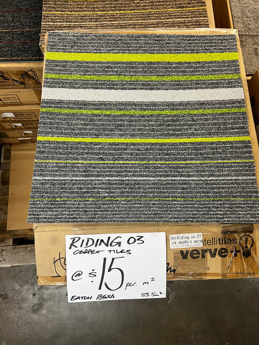 Riding 03 50cm x 50cm Carpet Tiles (33.5sqm)