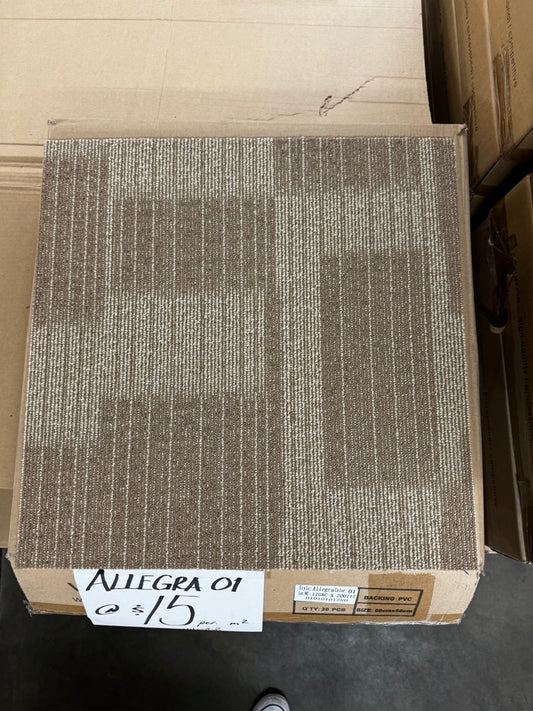 Allegra 01 50cm x 50cm Carpet Tiles - 16.25sqm available