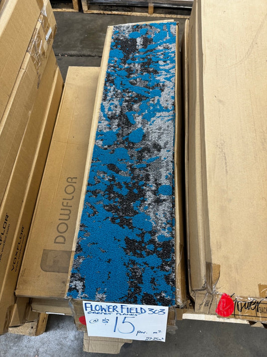 Flower Field 303 100cm x 25cm Carpet Planks - 27.25sqm available