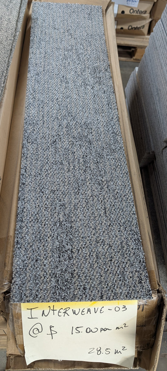 INTERWEAVE 03 CARPET PLANK 100cm X 25cm. (28.5sqm)