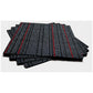 Redback Charcoal - Charcoal / Black / Silver Grey / Bold Red Stripe Highlight
