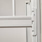 SINGLE BUNK BED - SILVER WHITE - SQUARED METAL