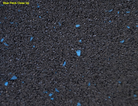1M x 1M x15mm Gym Rubber-Blue Fleck - 1 to 49 Tiles-$35.00ea